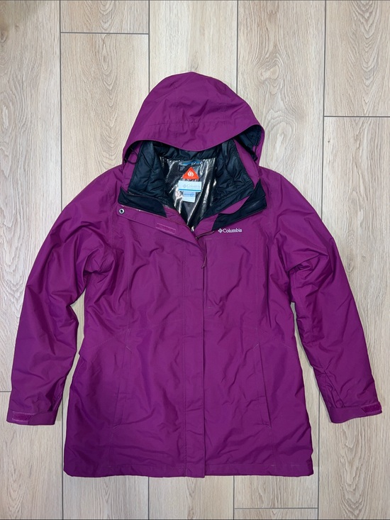 Columbia Jackets & Blazers - Columbia Women's Magenta Hooded Waterproof Ski Jacket
